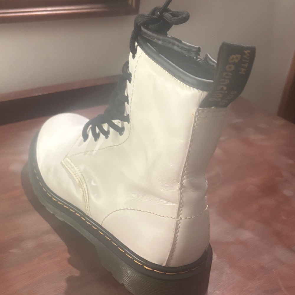 Dr. Martens White Combat Boots - Picture 5 of 12